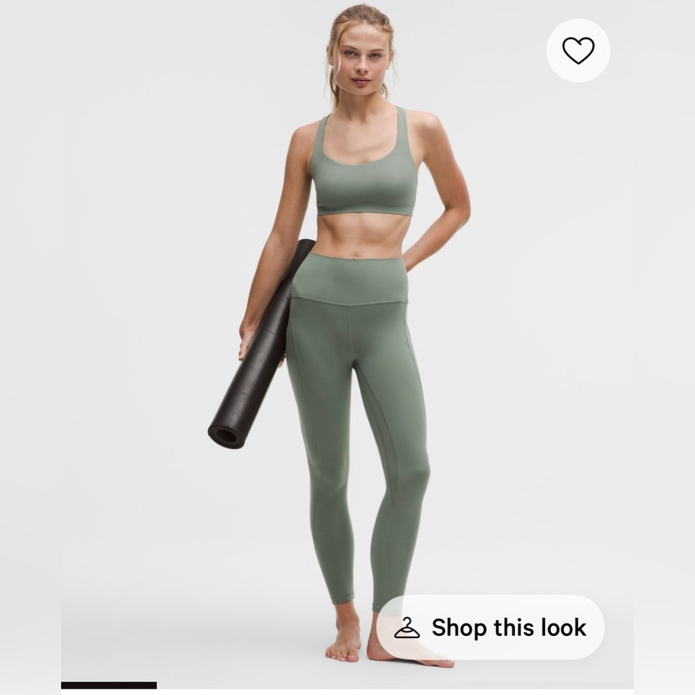 Lululemon Aligh High rise pant with pockets 25" size 2